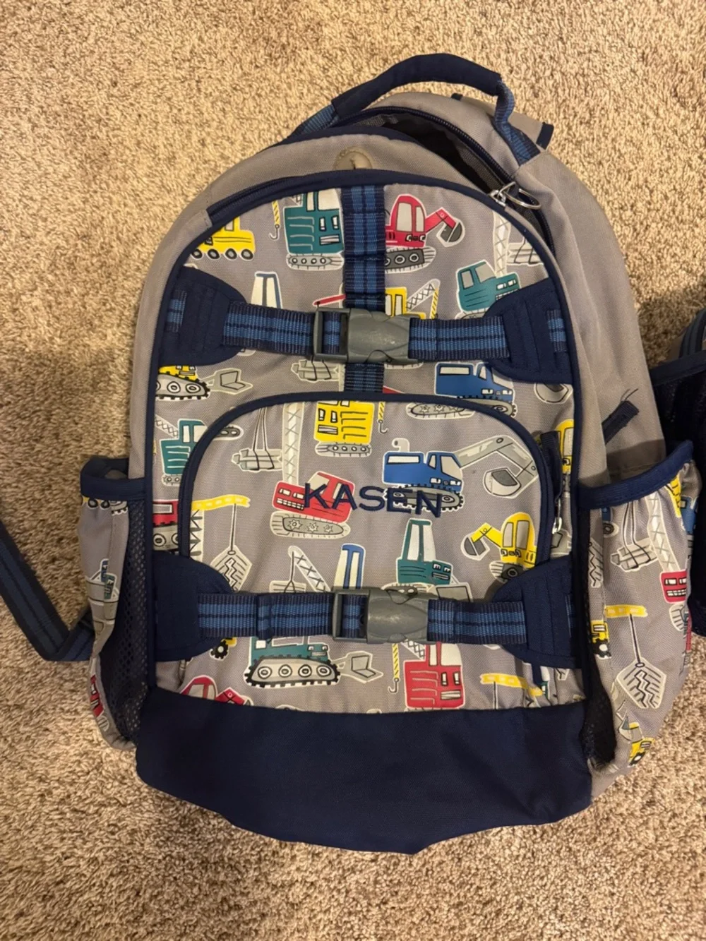 Pottery Barn Construction Backpack with Lunch Bag